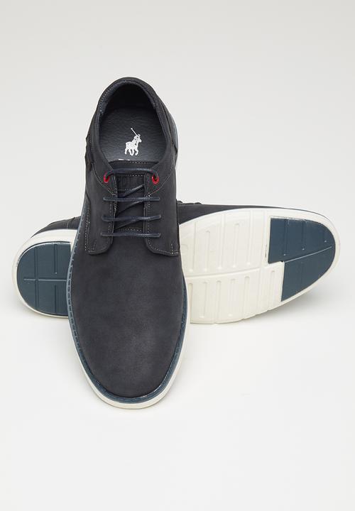 POLO - Joey nubuck lace up - navy