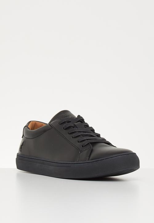 POLO - David plain vamp sneaker - black