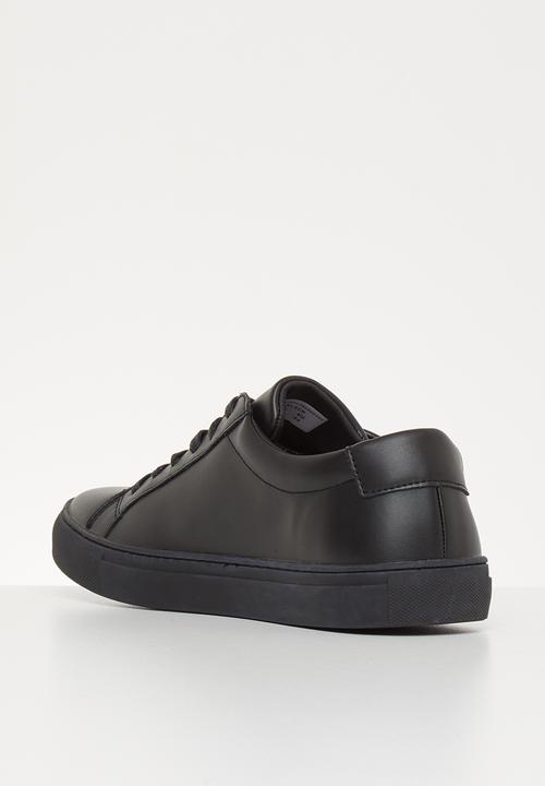 POLO - David plain vamp sneaker - black