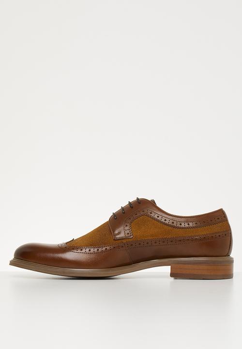 POLO - Dean leather/suede lace up - brown 