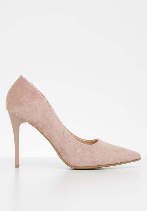 Jada - Faux suede court - pink