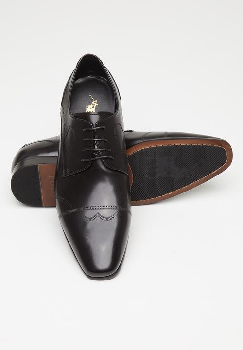 POLO - Danny wingcap lace up formal - black