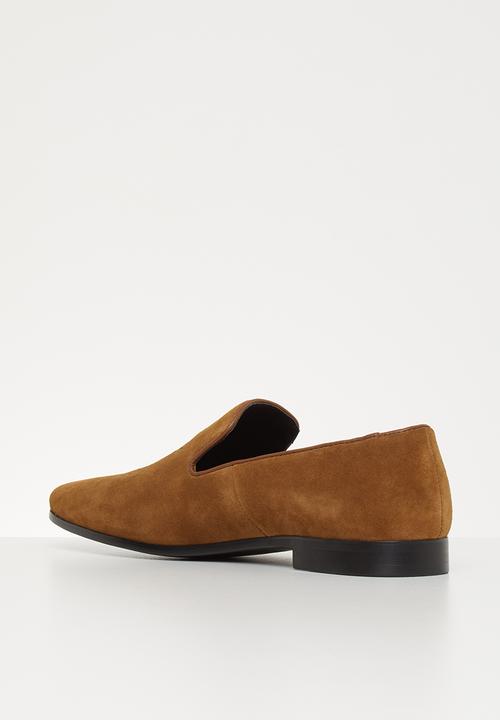 POLO - Jacob suede pony slip on - tan