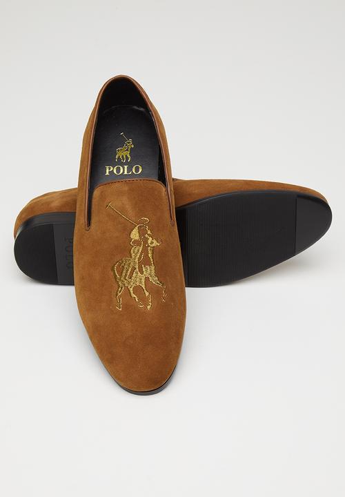 POLO - Jacob suede pony slip on - tan