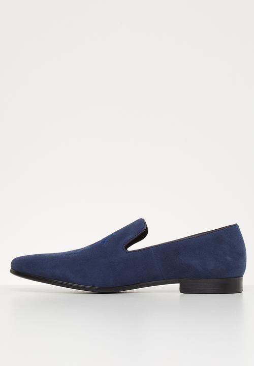 POLO - Jacob suede pony slip on - navy