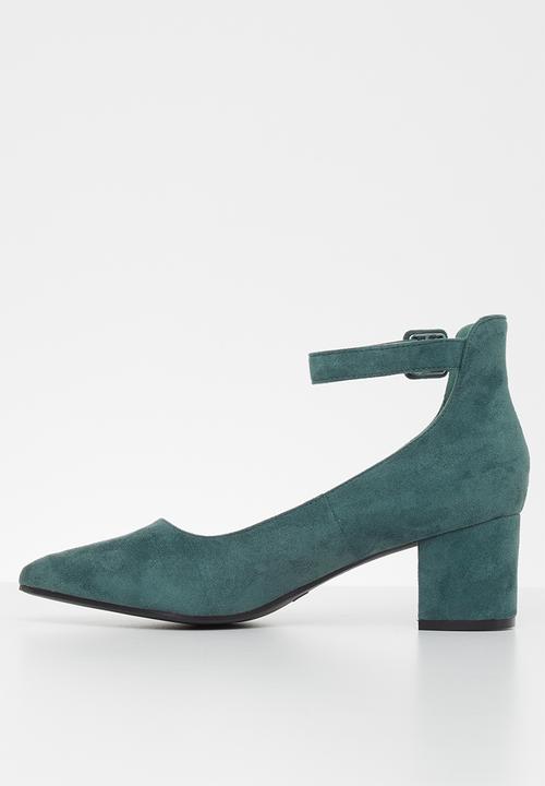 Jada - Faux suede heel - aqua