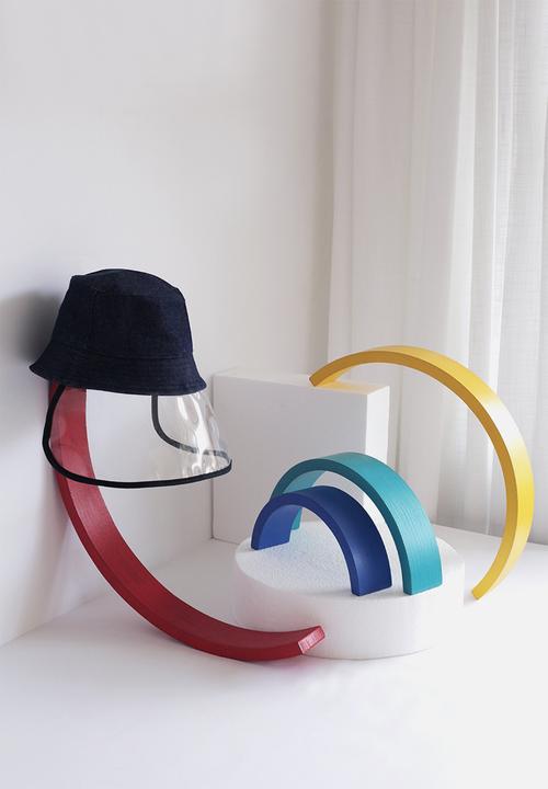Crystal Birch - Denim shield visor - blue
