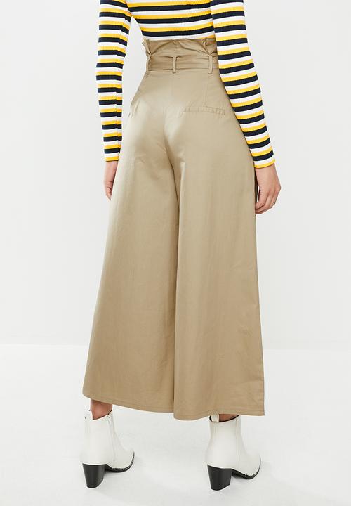 Glamorous - Wide leg trouser - stone