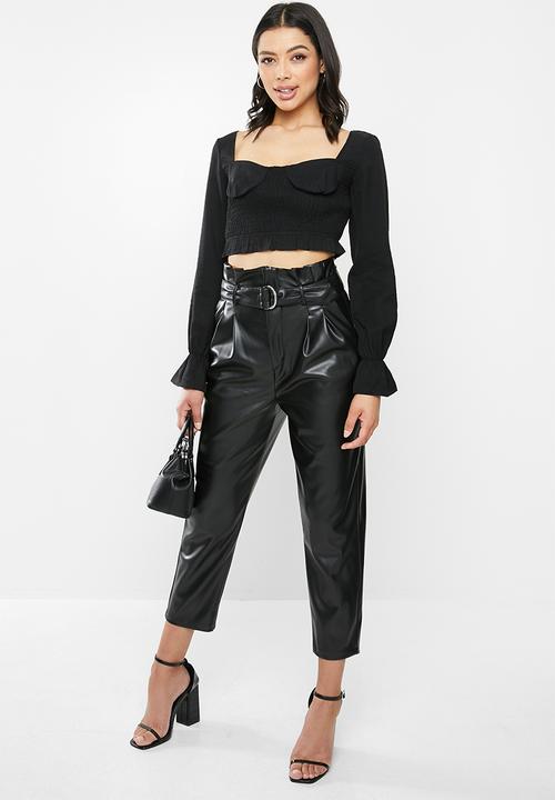 Glamorous - Sweetheart blouse - black