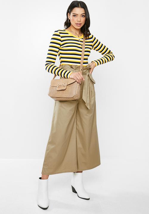 Glamorous - Wide leg trouser - stone