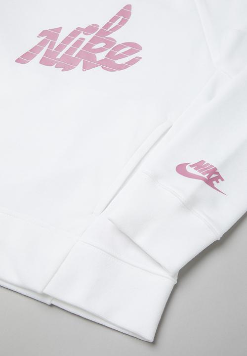 Nike - Girls nsw crew gx fg - white & pink