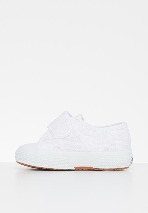 SUPERGA - Classic velcro sneaker - white