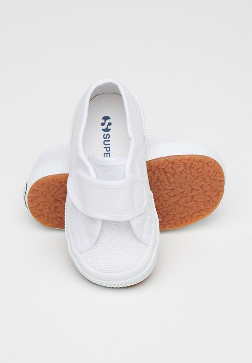 SUPERGA - Classic velcro sneaker - white