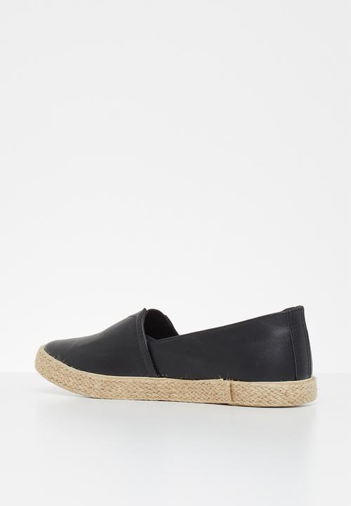 Jada - Espadrille slip-on - black