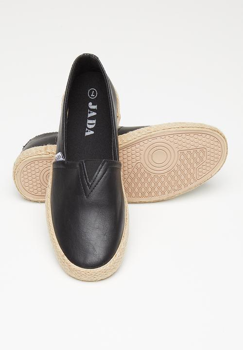 Jada - Espadrille slip-on - black