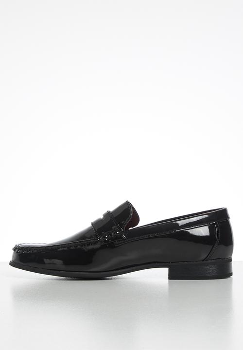 Anton Fabi - Noah mens penny slip on - black