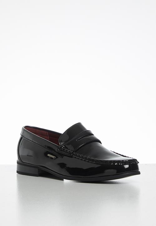 Anton Fabi - Noah mens penny slip on - black