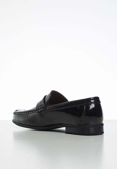 Anton Fabi - Noah mens penny slip on - black