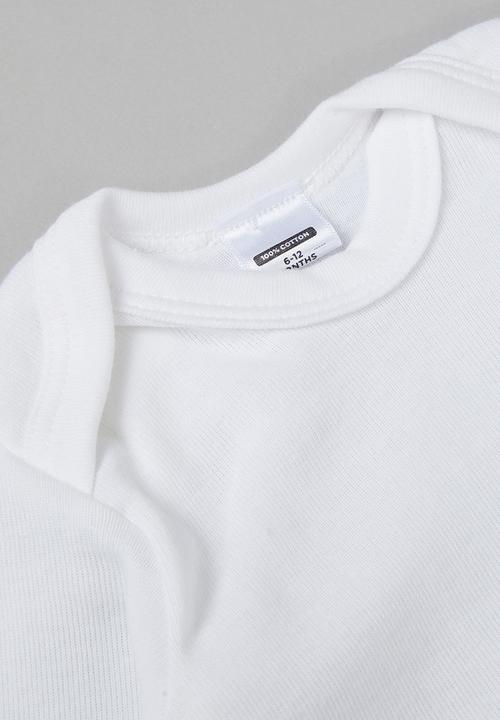 Pop Candy - 2 pack long sleeve tee - white & aqua