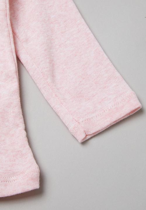 Pop Candy - 2 Pack long sleeve tee - white & pink