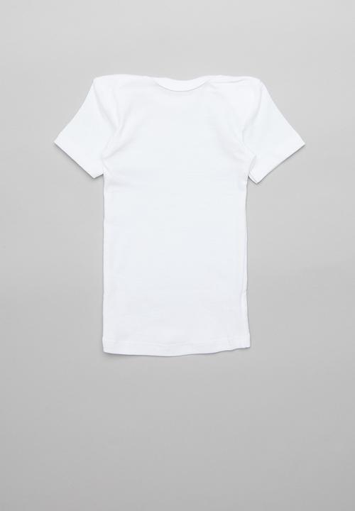 Pop Candy - 2 pack short sleeve top - white & blue