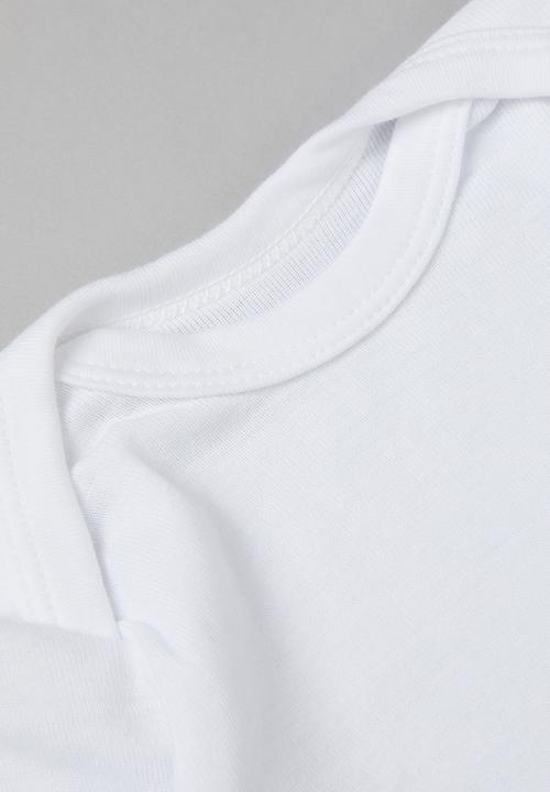 Pop Candy - 2 pack short sleeve top - white & blue