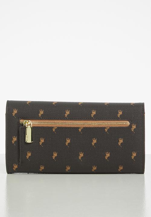 POLO - Iconic trifold purse - brown