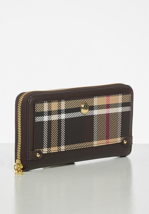 POLO - Zip around purse - brown