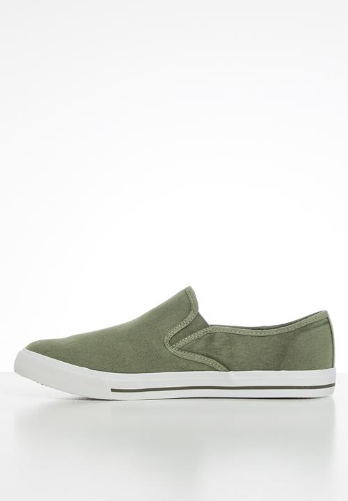 JEEP - Casual canvas slip on - khaki