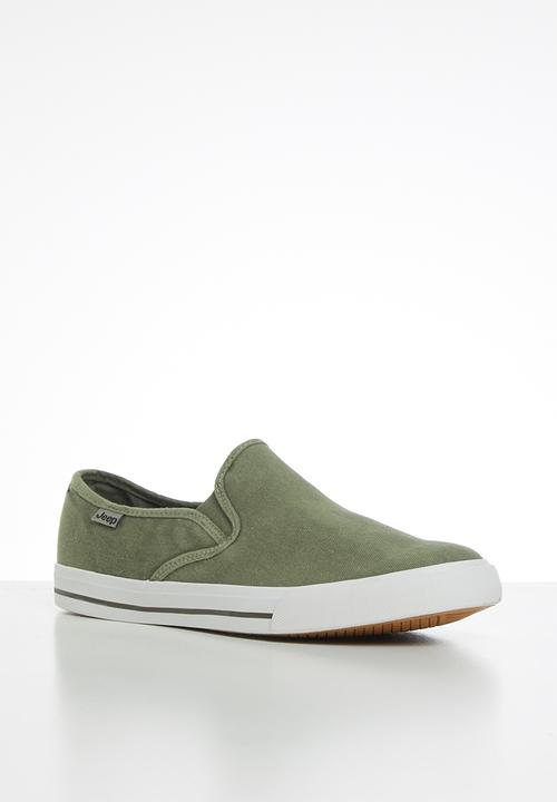JEEP - Casual canvas slip on - khaki