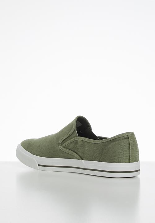 JEEP - Casual canvas slip on - khaki