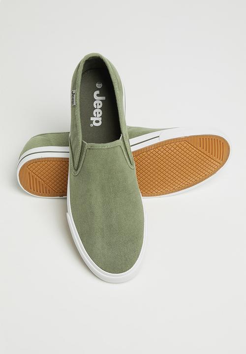 JEEP - Casual canvas slip on - khaki