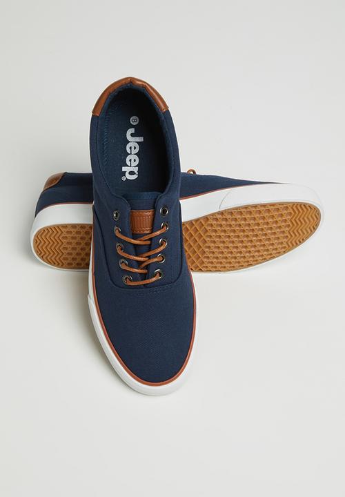 JEEP - Casual canvas sneaker - navy