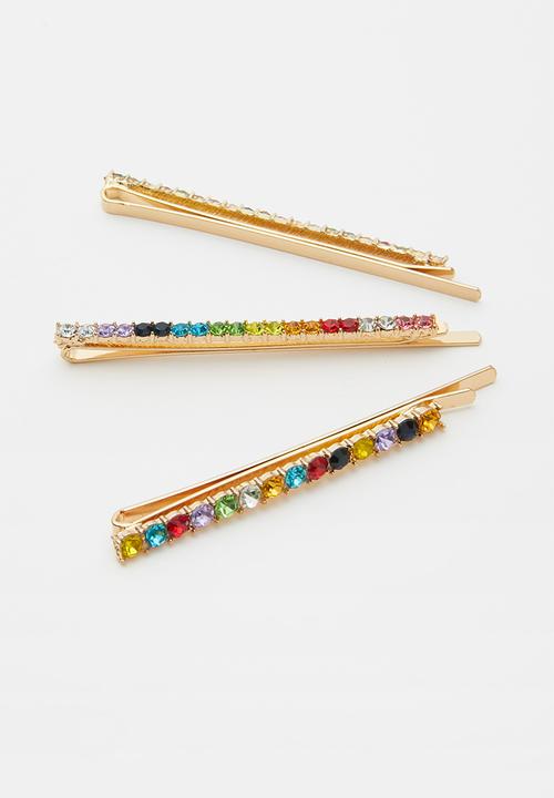 Superbalist - 3 Pack hair barette set - multi
