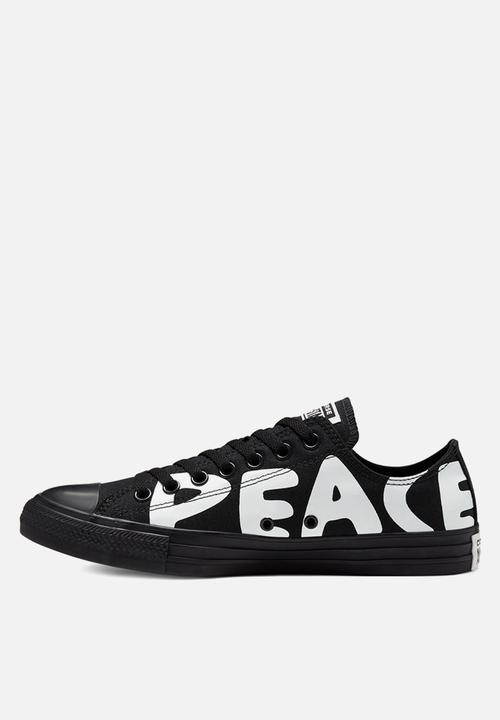 Converse - Chuck Taylor All Star Low - Empowered Peace Powered - black & white