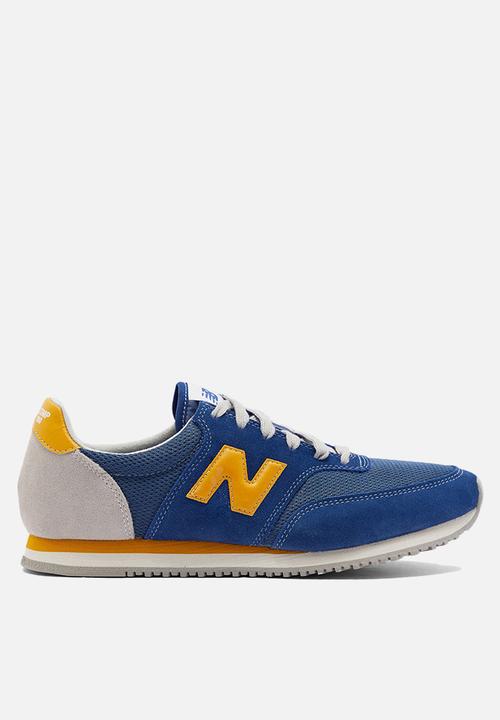new balance sneakers blue and yellow