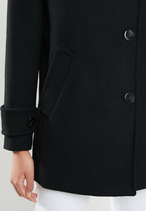 MANGO - Long sleeve coat - black