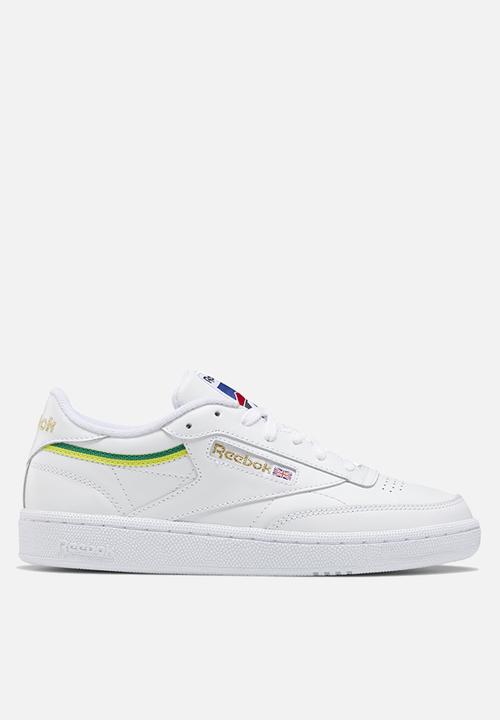 reebok classic yellow white