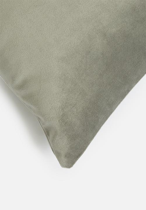 Hertex Haus - Outdoor velvet cushion cover - shale