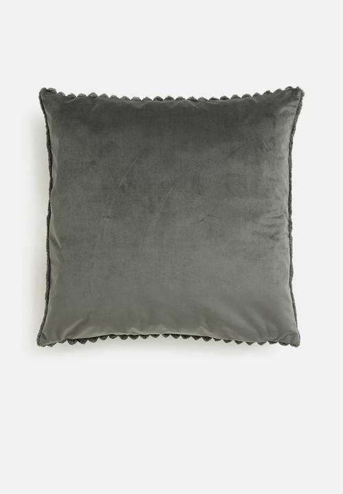 Hertex Haus - Mega cord cushion cover - pewter