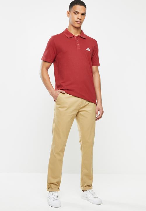 adidas Performance - Pique polo - red