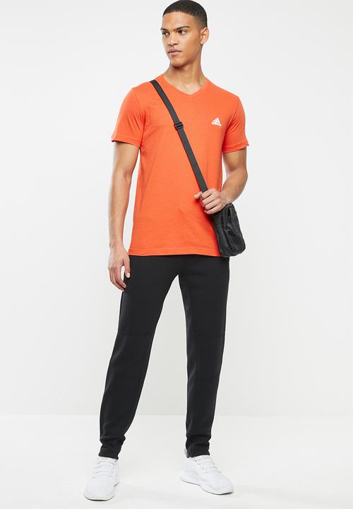 adidas Performance - V-neck tee - orange 