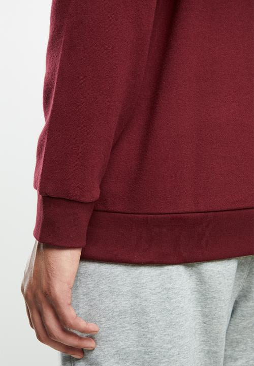 adidas Performance - Graphic hoodie - burgundy