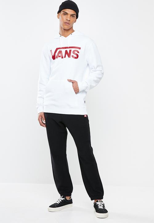 Vans - Classic pullover hoodie - white & red 