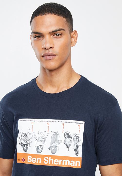 Ben Sherman - Motocyle tee - navy