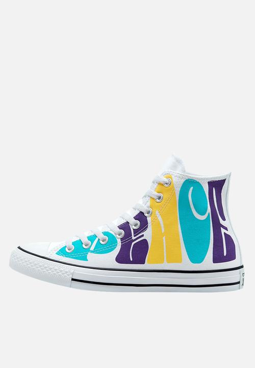 Converse - Chuck Taylor All Star hi - white/court purple/amarillo