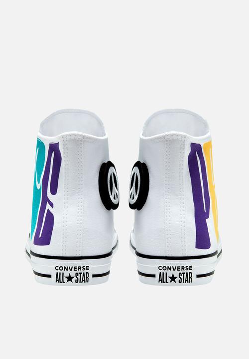 Converse - Chuck Taylor All Star hi - white/court purple/amarillo