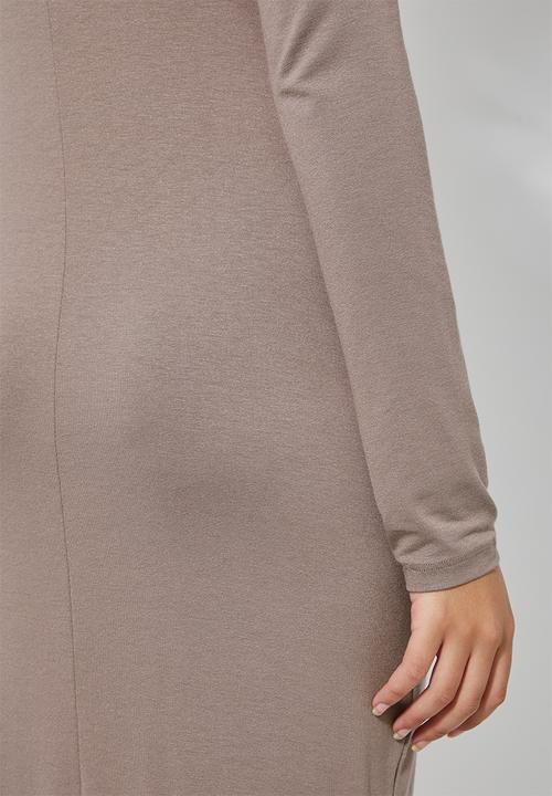 Superbalist - Poloneck dress - mink
