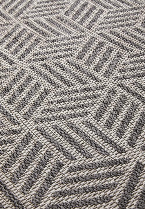 Hertex Haus - Hextic woven outdoor rug - flint