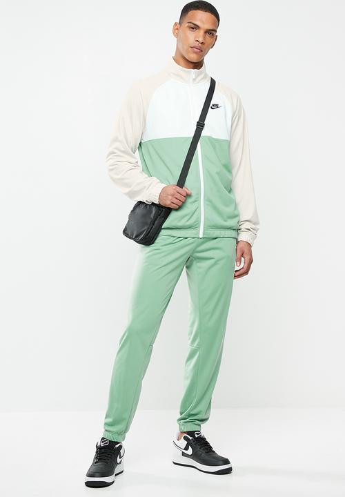 Nike - Nike sportswear ce tracksuit- light bone/silver pine/white